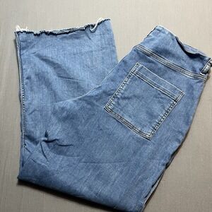 Zara Mid-Blue Wide-Leg Jeans